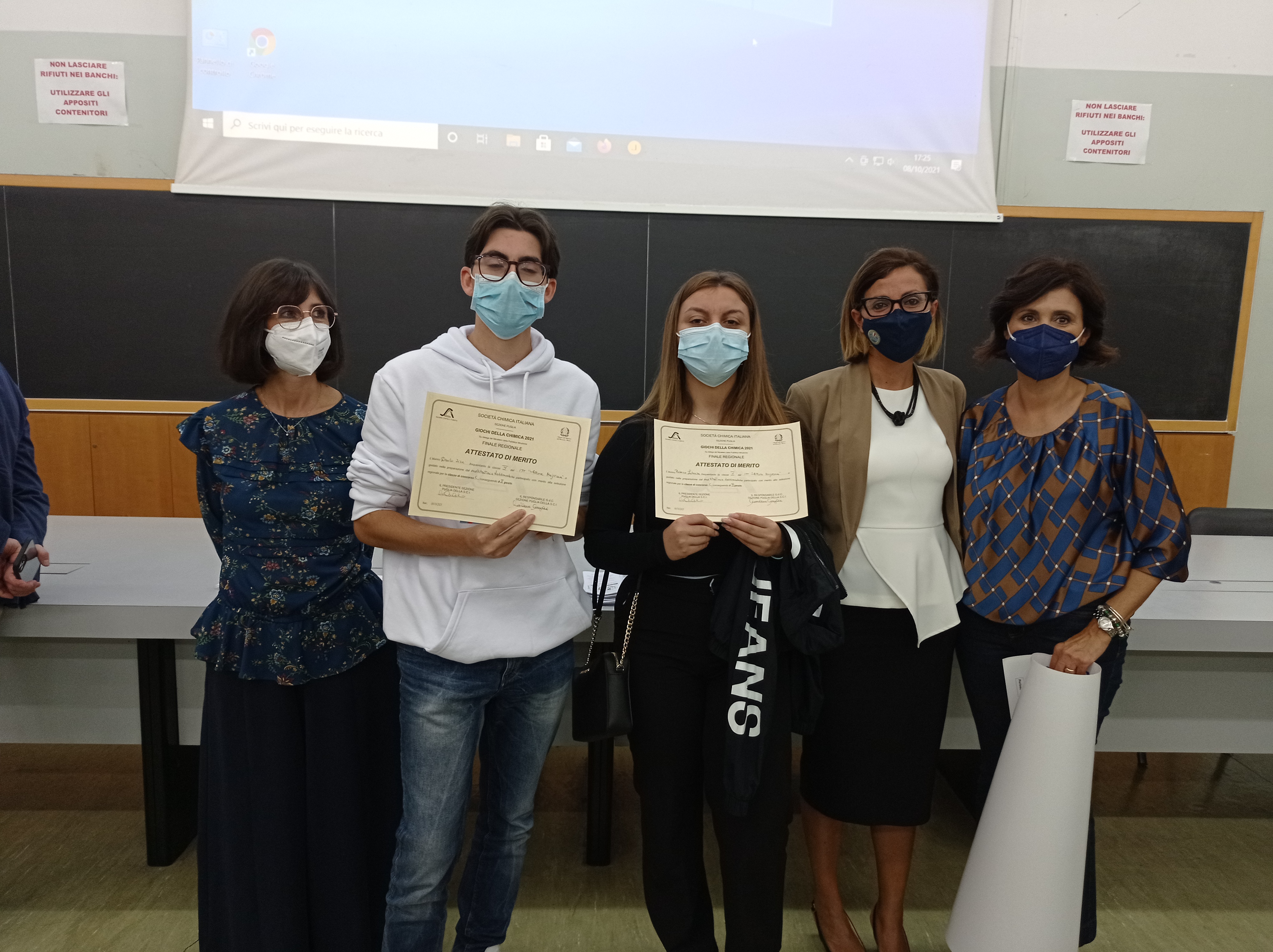 Premiazione finale regionale Giochi della Chimica 1