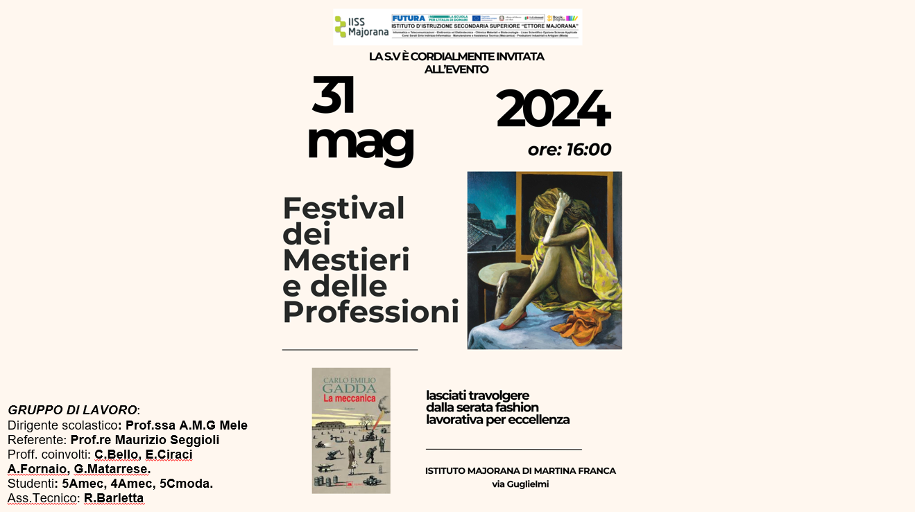 IL FESTIVAL DEI MESTIERI E DELLE PROFESSIONI