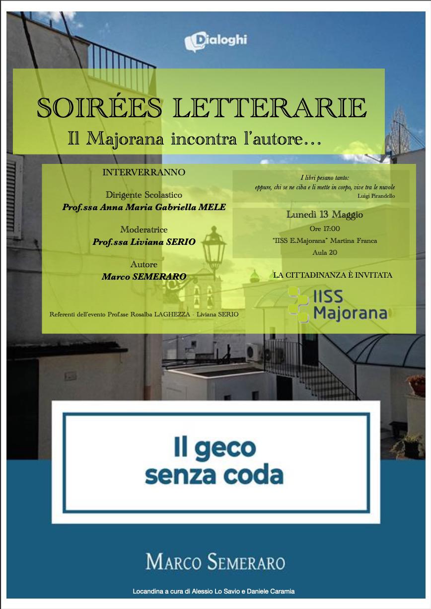 Soires letterarie 13 maggio 2024